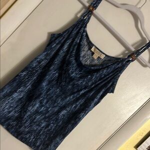 MICHAEL Michael Kors Navy Camisole with Wooden Accents